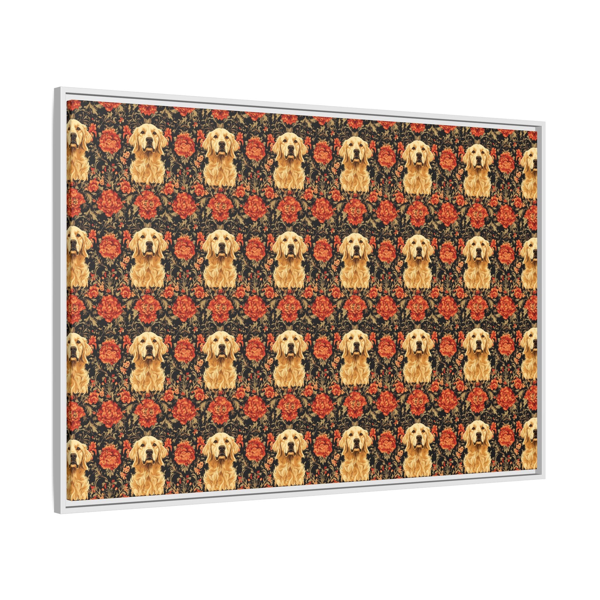 Golden Pawsatronic Tapestry Matte Canvas, Framed