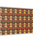 Golden Pawsatronic Tapestry Matte Canvas, Framed