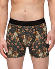 Beagle Blossom Bonanza Men's Boxers