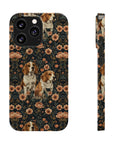 Beagle Blossom Bonanza Slim Phone Cases