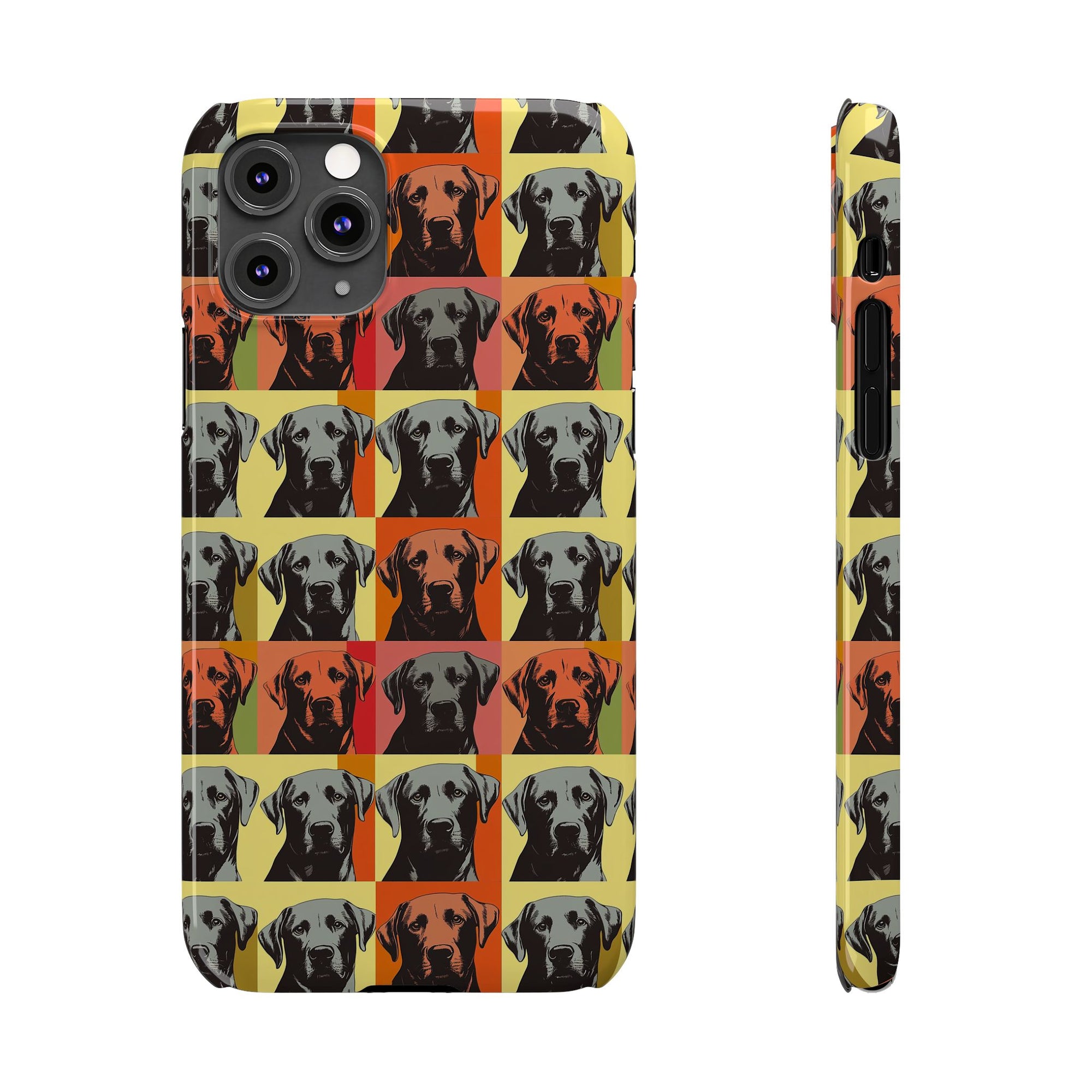 Whimsical Warhol Labrador Slim Phone Cases