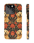 Golden Pawsatronic Tapestry Slim Phone Cases