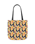 Modern Charm Labrador Chic Canvas Tote Bag