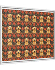 Golden Pawsatronic Tapestry Matte Canvas, Framed