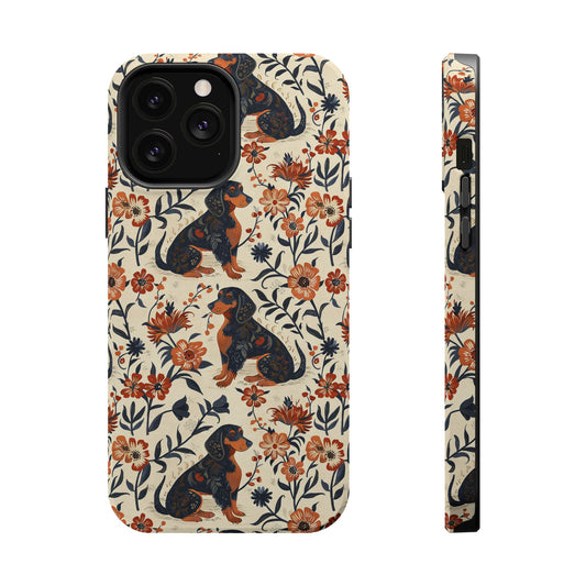 Blossoming Dachshunds Delight Magnetic Tough Cases