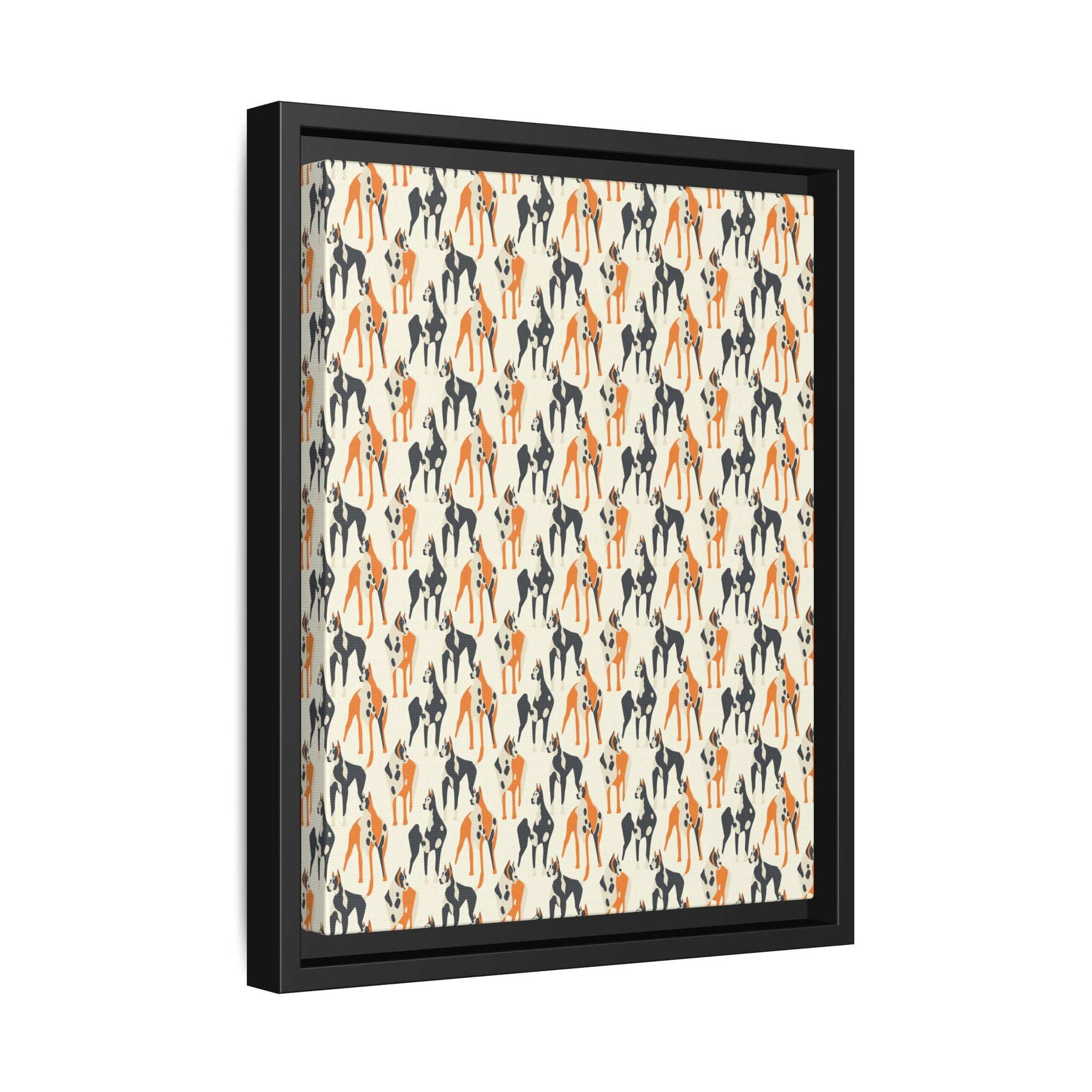 Dashing Dane Divinity Matte Canvas, Framed