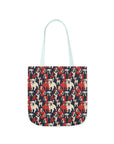 Bulldoggy Bliss Chomper Canvas Tote Bag