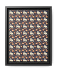 Bulldog Blossom Bonanza Matte Canvas, Framed