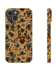 Autumnal German Shepherd Glamour Slim Phone Cases