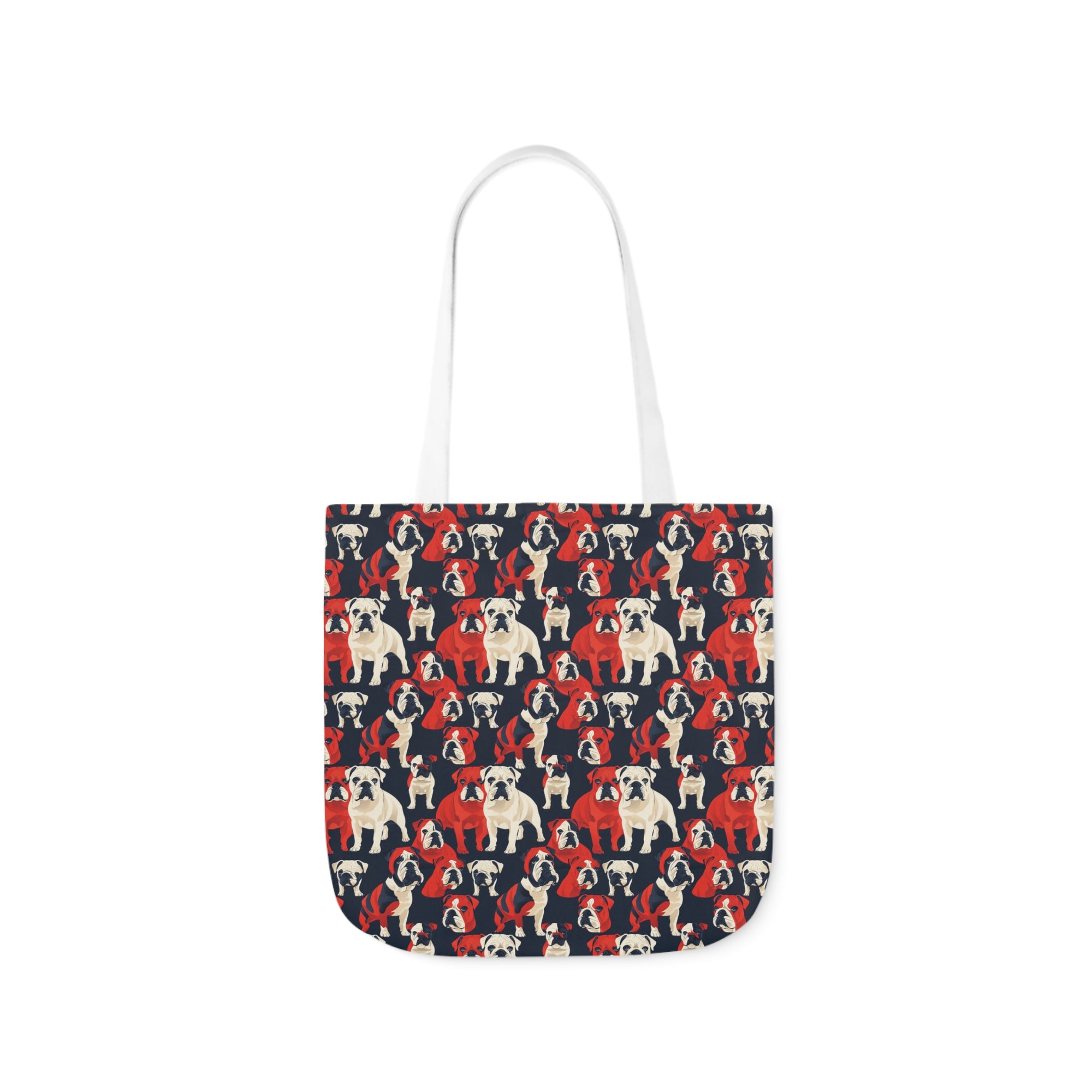 Bulldoggy Bliss Chomper Canvas Tote Bag