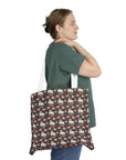 Bulldog Blossom Bonanza Shoulder Tote Bag