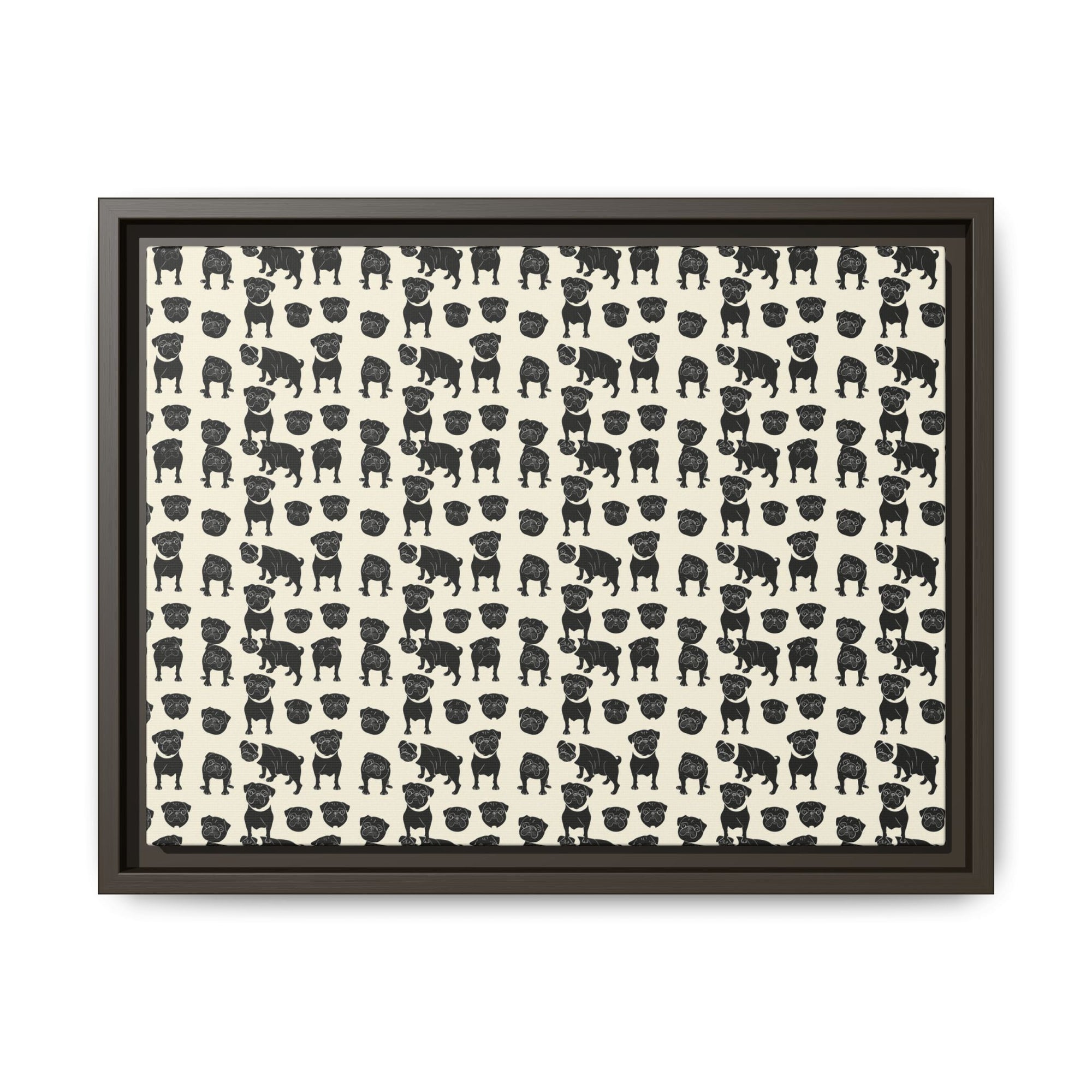 Puggie Pout Perfection Matte Canvas, Framed