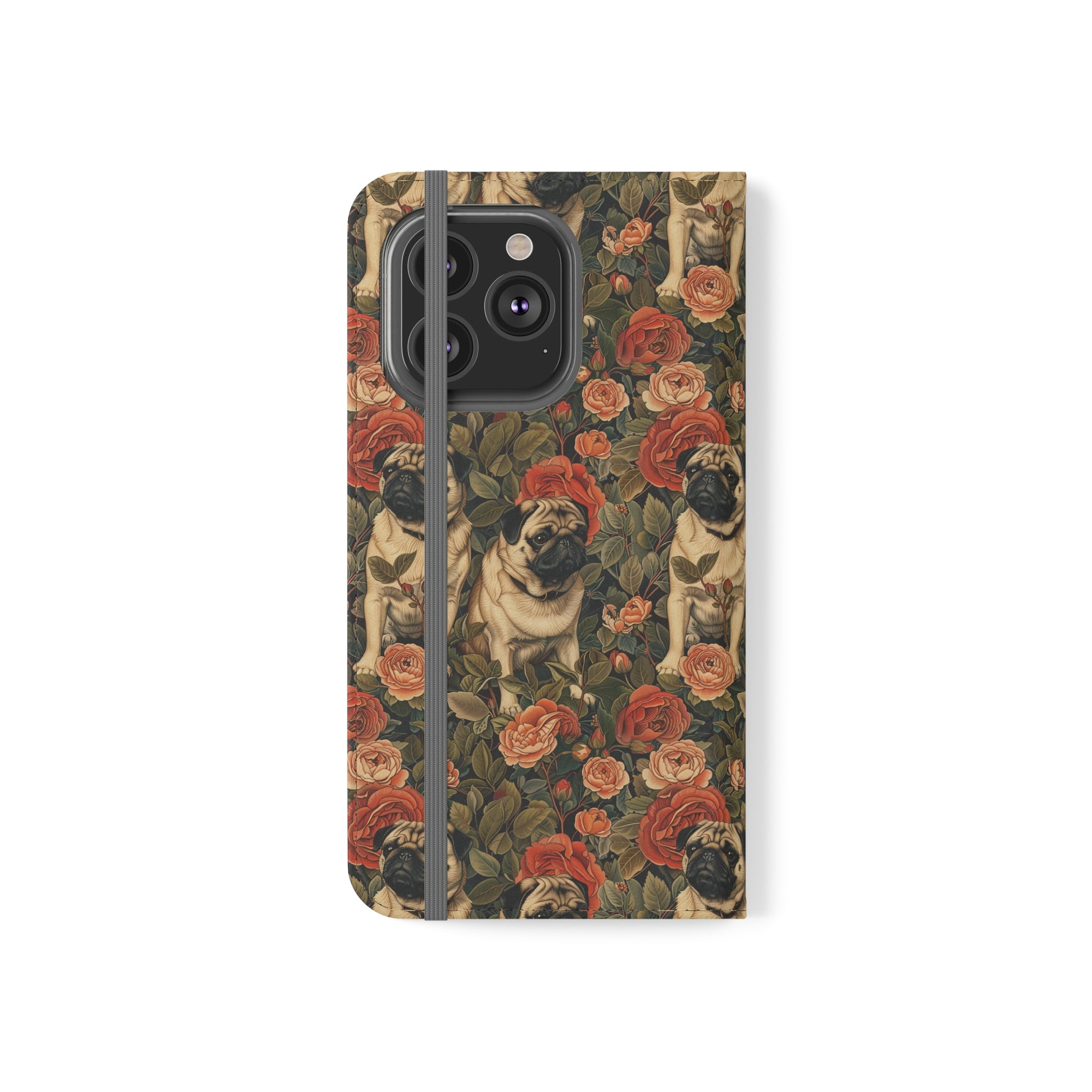 Blooming Pug Paradise Flip Cases