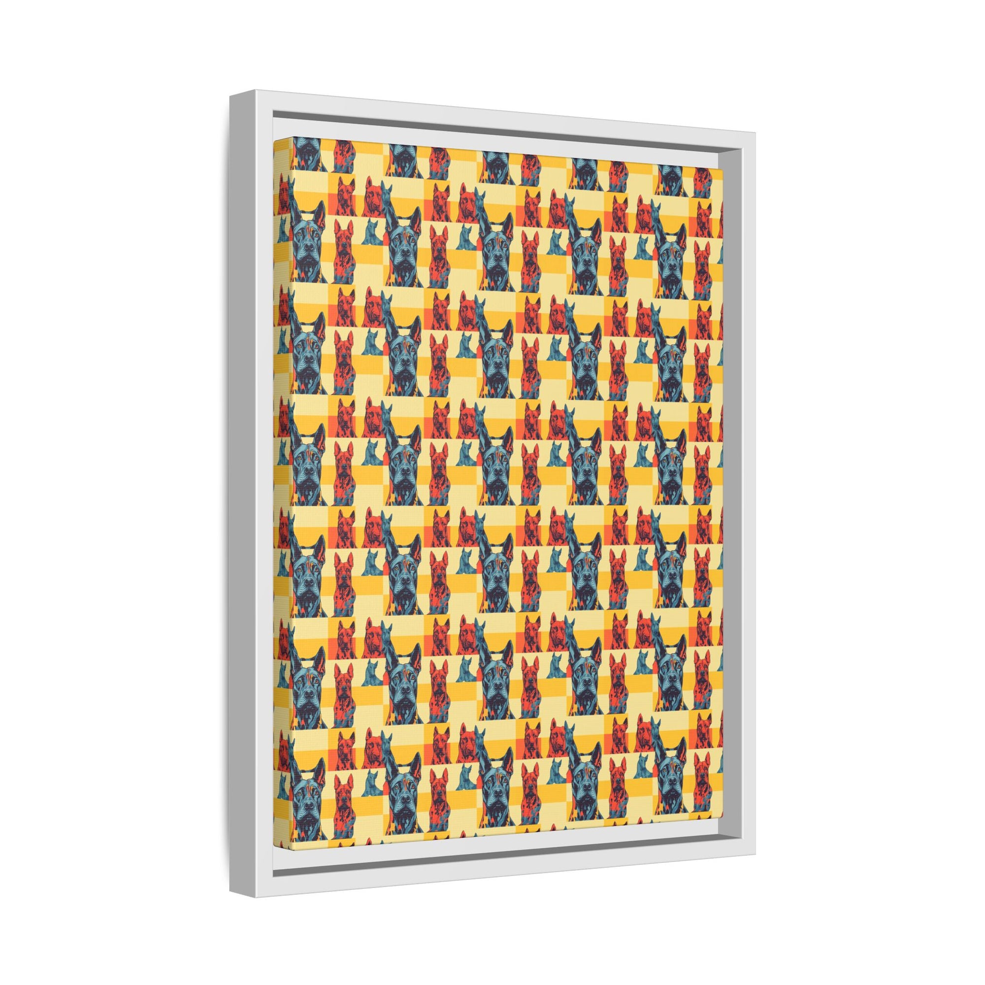 Dane-tastic Marvelous Mutt Mode Matte Canvas, Framed