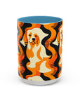 Golden Woof Abstract Glamour Accent Coffee Mug