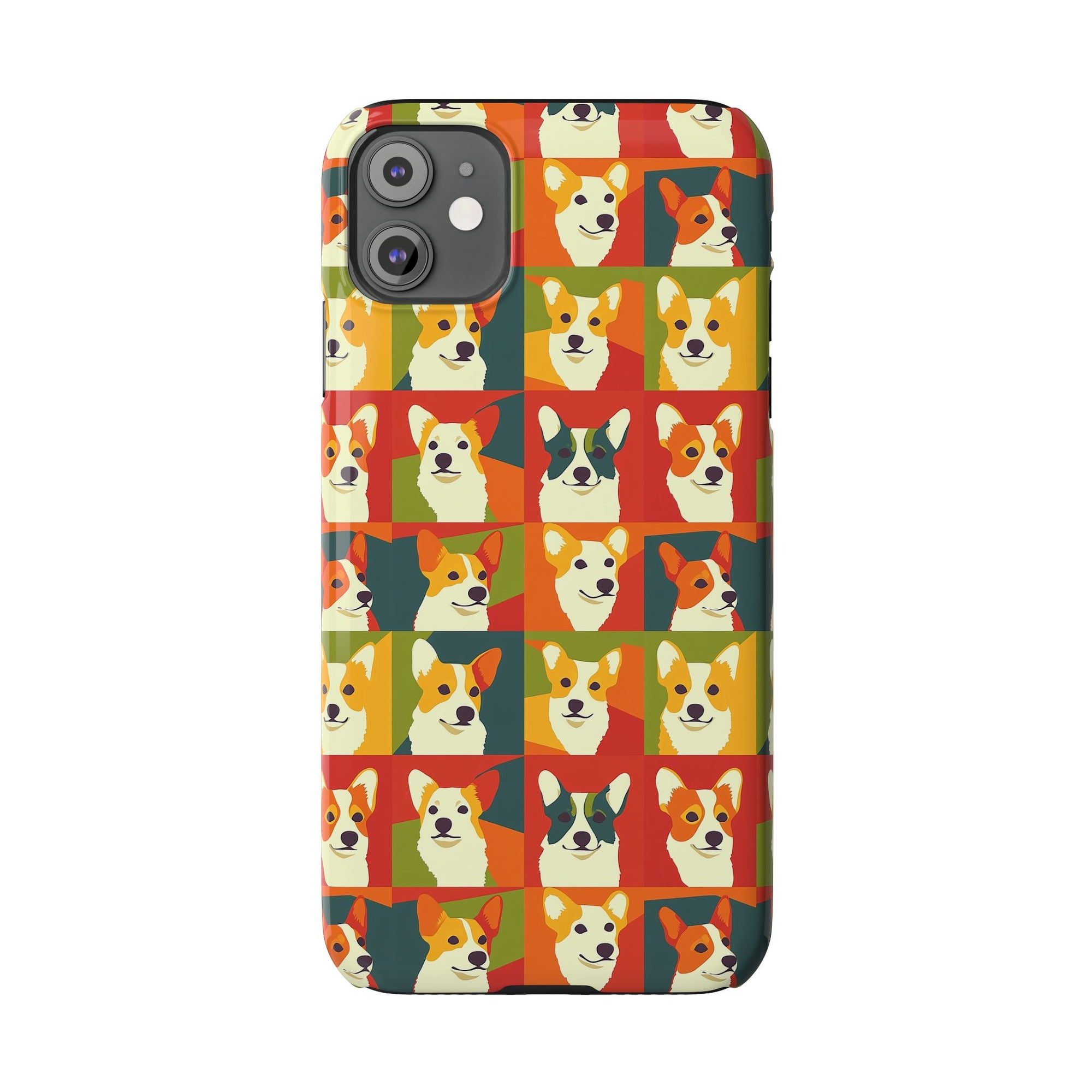 Corgi Chic Popart Pup Slim Phone Cases