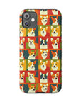 Corgi Chic Popart Pup Slim Phone Cases