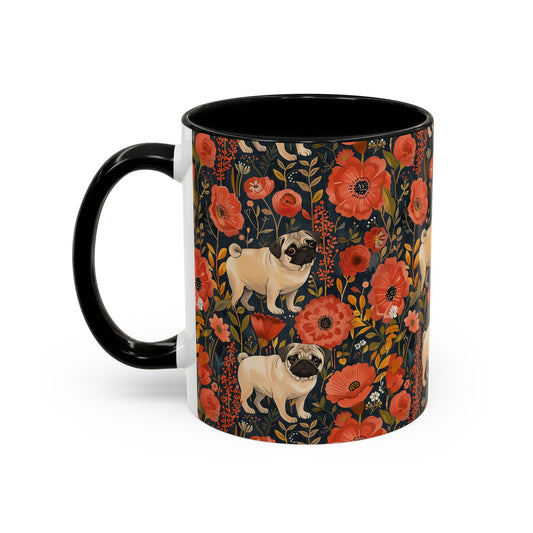 Pug Paradise Playpen Accent Coffee Mug