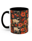 Pug Paradise Playpen Accent Coffee Mug