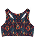 Rustic Rottie Charm Seamless Sports Bra