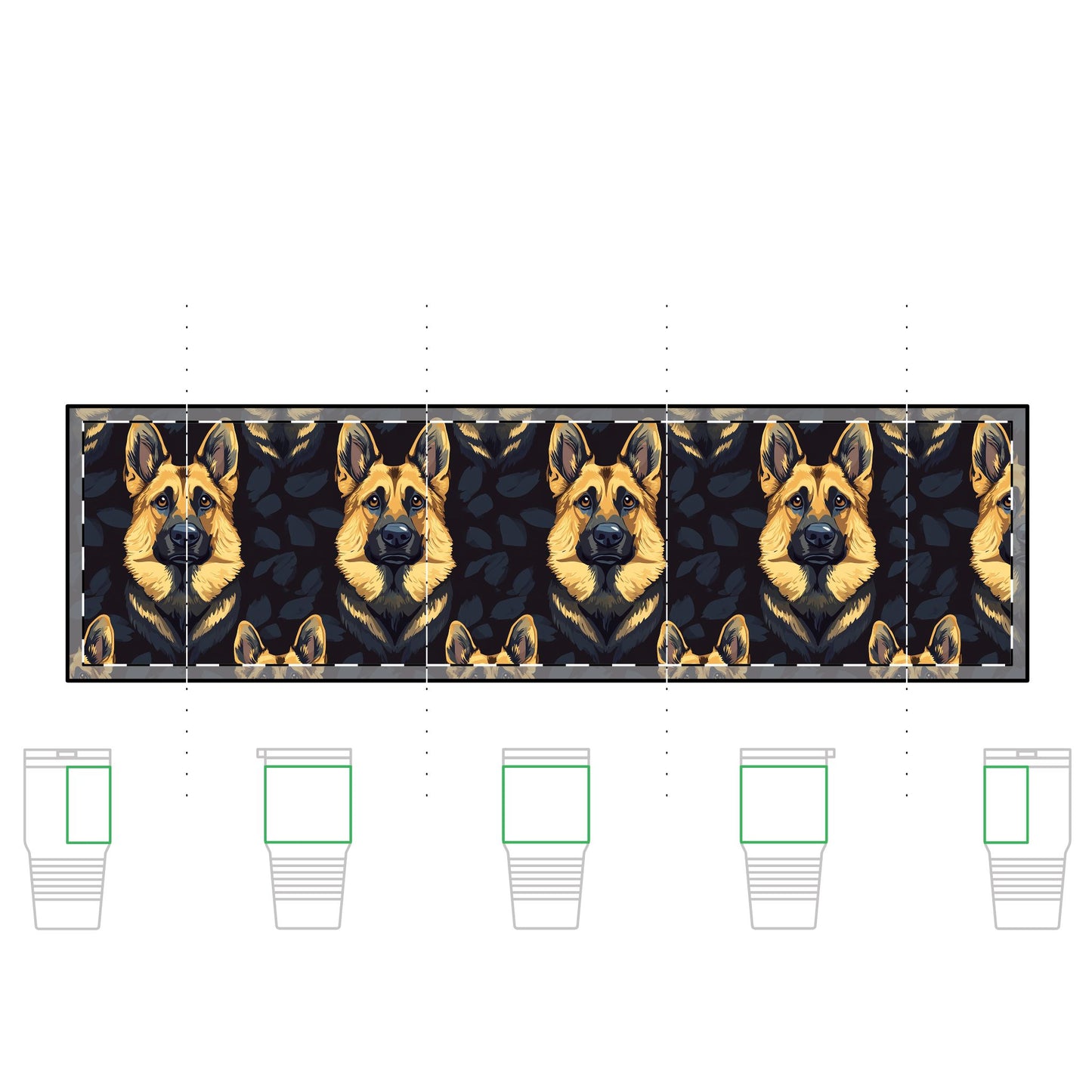 Majestic Hound Couture: German Shepherd LuxeBlend Tundra Tumbler