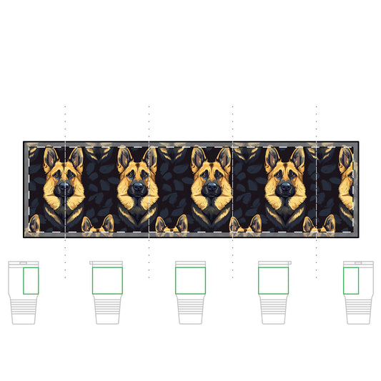 Majestic Hound Couture: German Shepherd LuxeBlend Tundra Tumbler