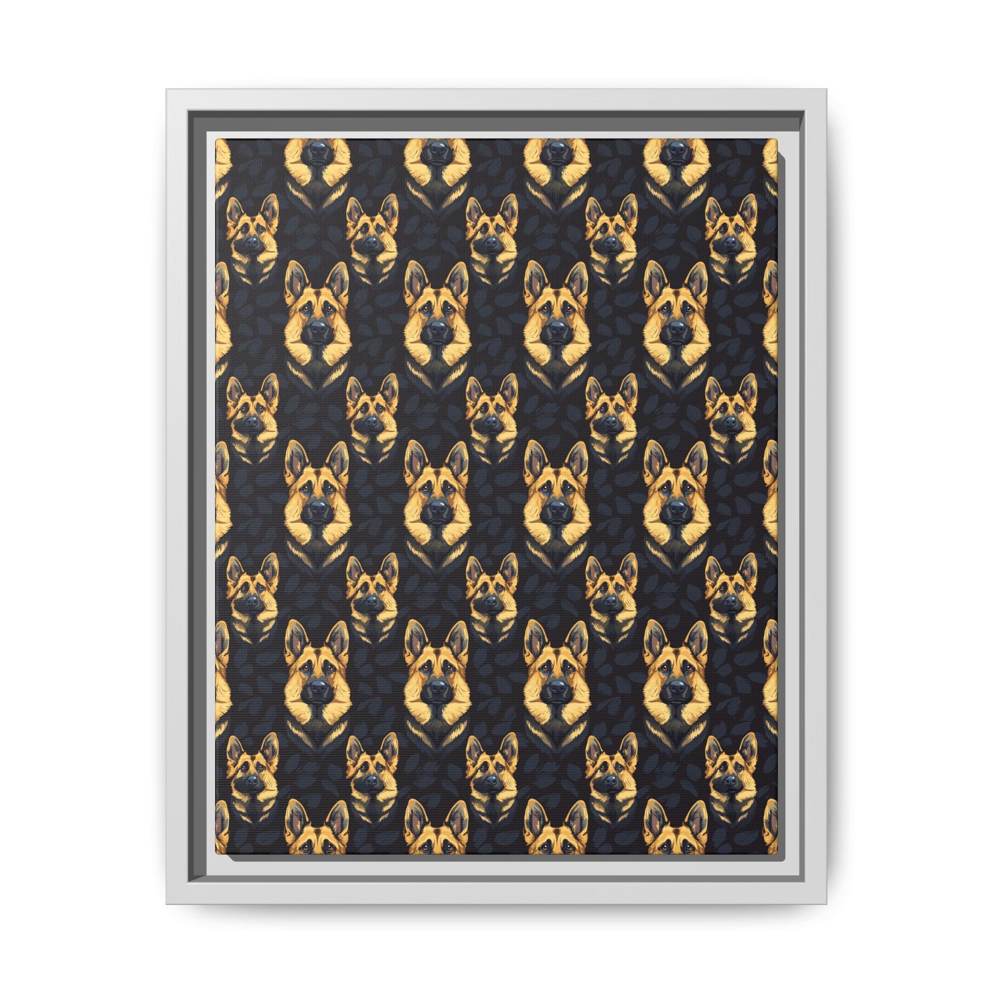 Majestic Hound Couture: German Shepherd LuxeBlend Matte Canvas, Framed