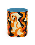 Golden Woof Abstract Glamour Accent Coffee Mug