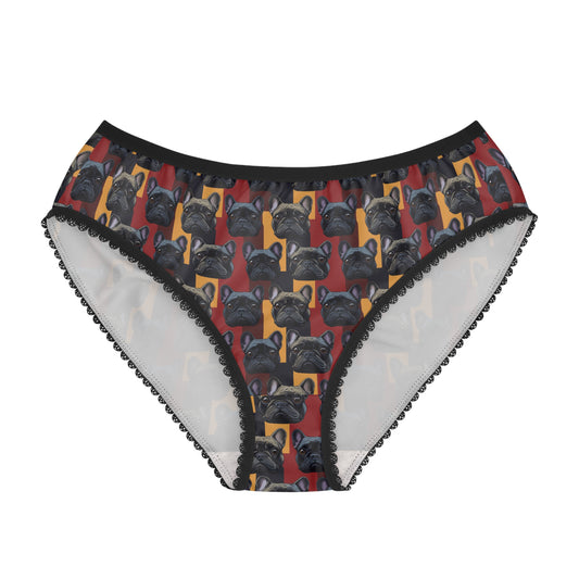 Chic Canine Checkmate - Frenchie Edition Women's Briefs