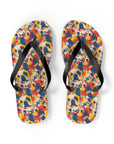 Bloom Pup Frenchietastic Splatter Flip Flops