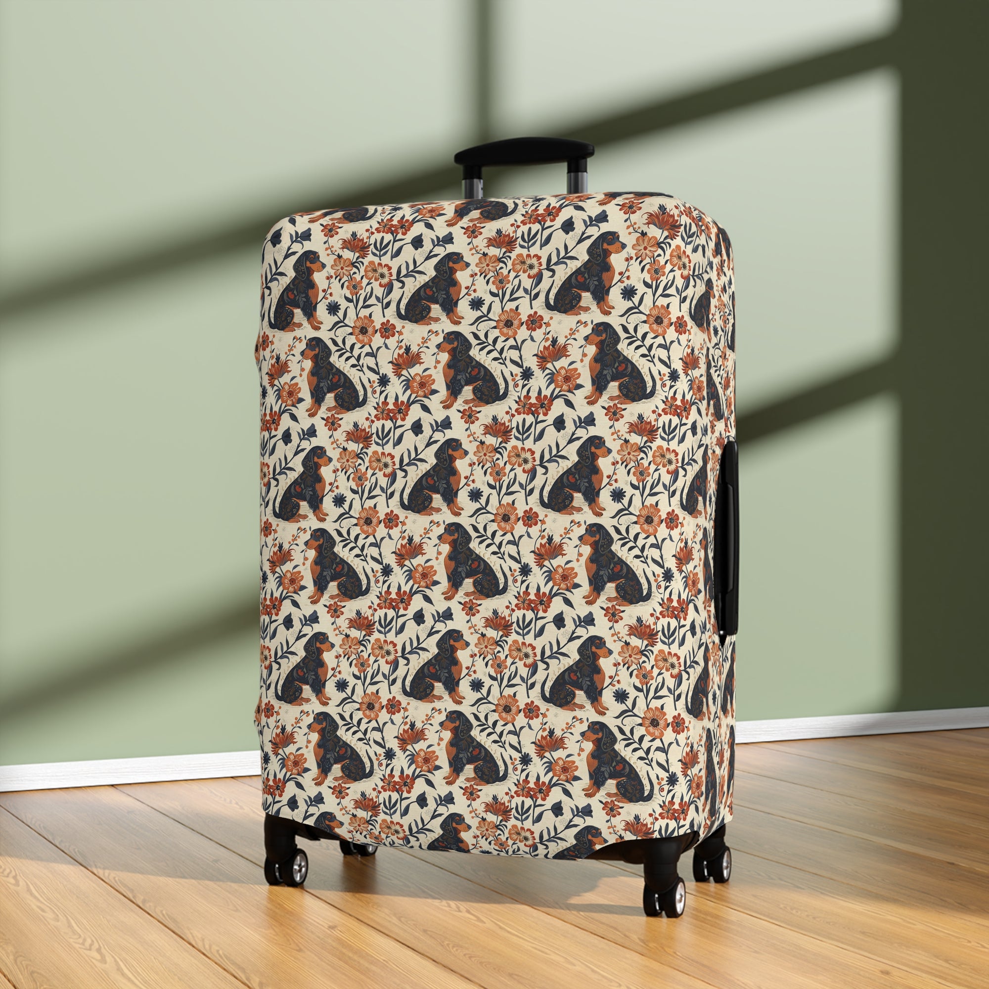 Blossoming Dachshunds Delight Luggage Cover