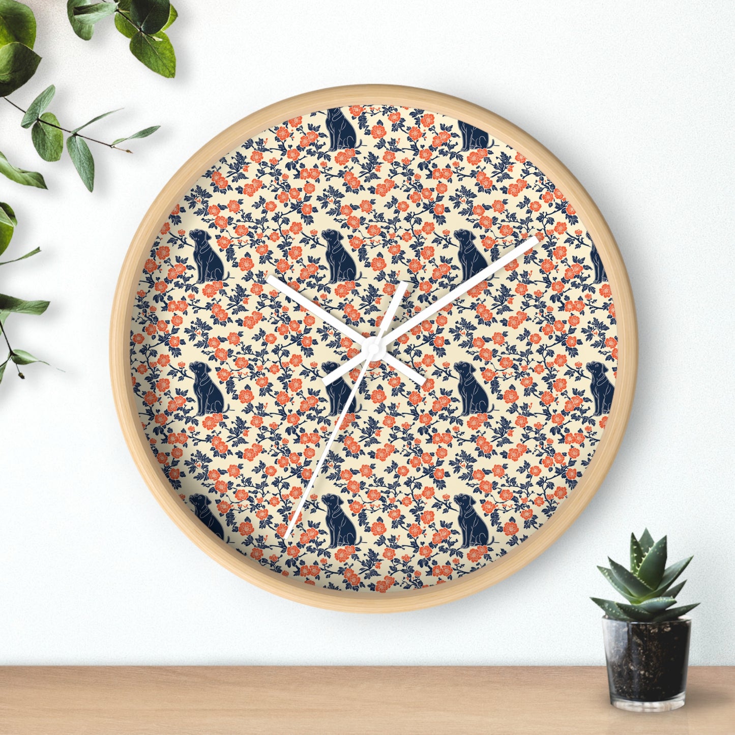 Bloomiful Lab Bouquet Wall Clock