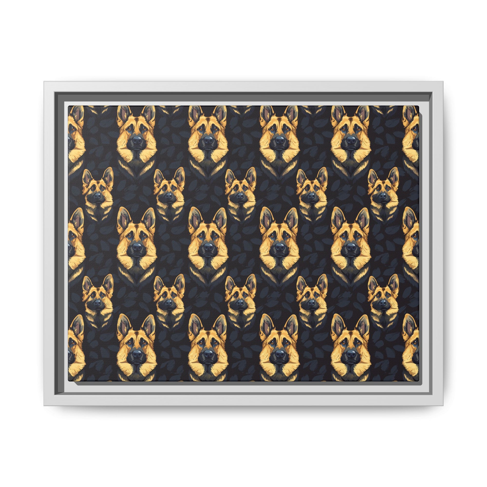 Majestic Hound Couture: German Shepherd LuxeBlend Matte Canvas, Framed