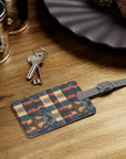 Pawsome Rottweiler Royalty Plaid Luggage Tag