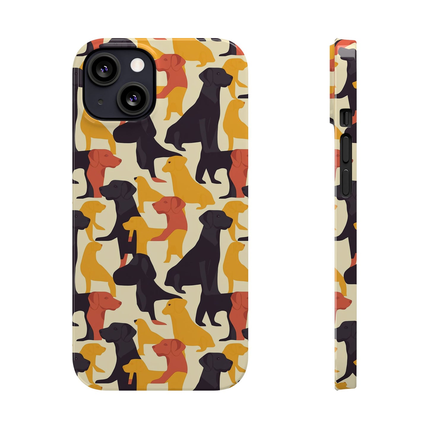 Modern Charm Labrador Chic Slim Phone Cases