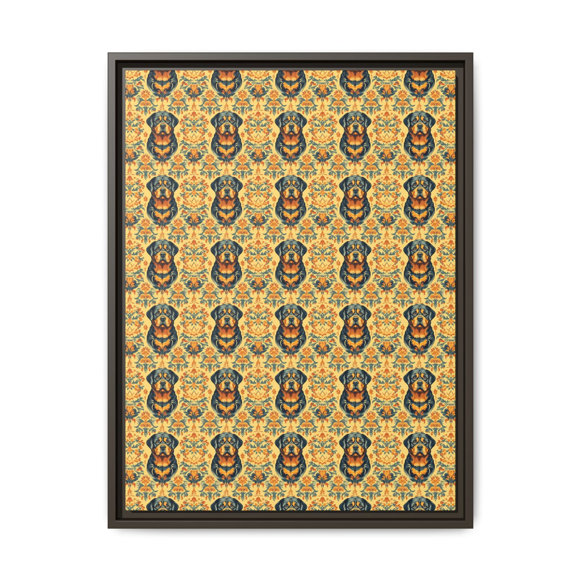 Royal Rottie Regalia Matte Canvas, Framed