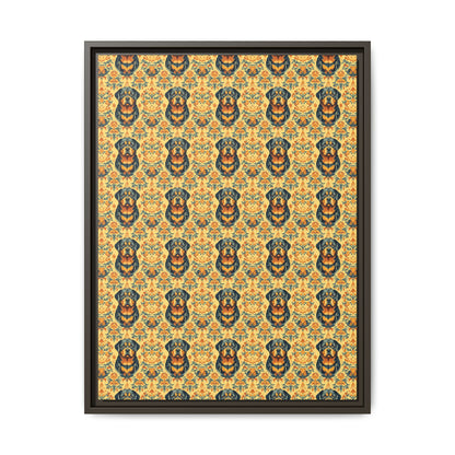 Royal Rottie Regalia Matte Canvas, Framed