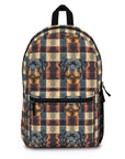 Pawsome Rottweiler Royalty Plaid Backpack