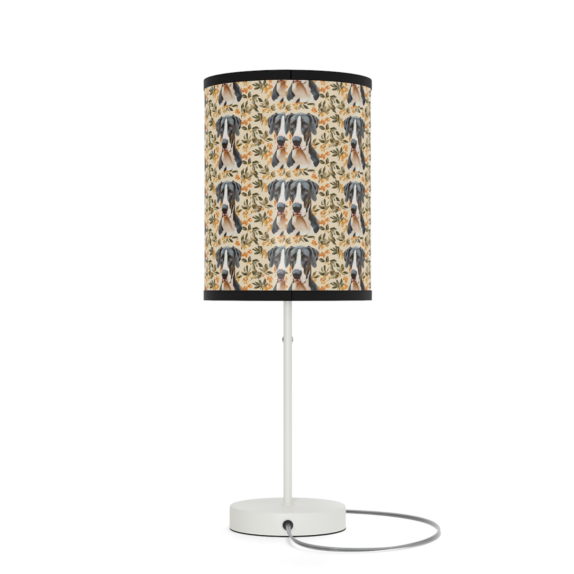 Majestic Great Dane Meadow Lamp on a Stand