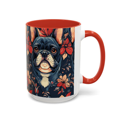 Gothic Rose Bulldog Noir Enchantment Accent Coffee Mug