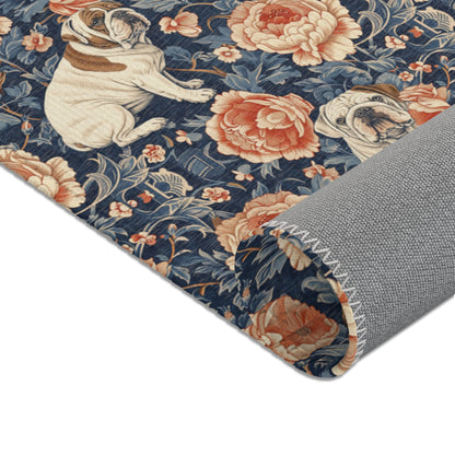 Bulldog Elegance Heritage Rug- William Morris Inspired Area Rug