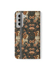 Beagle Blossom Bonanza Flip Cases