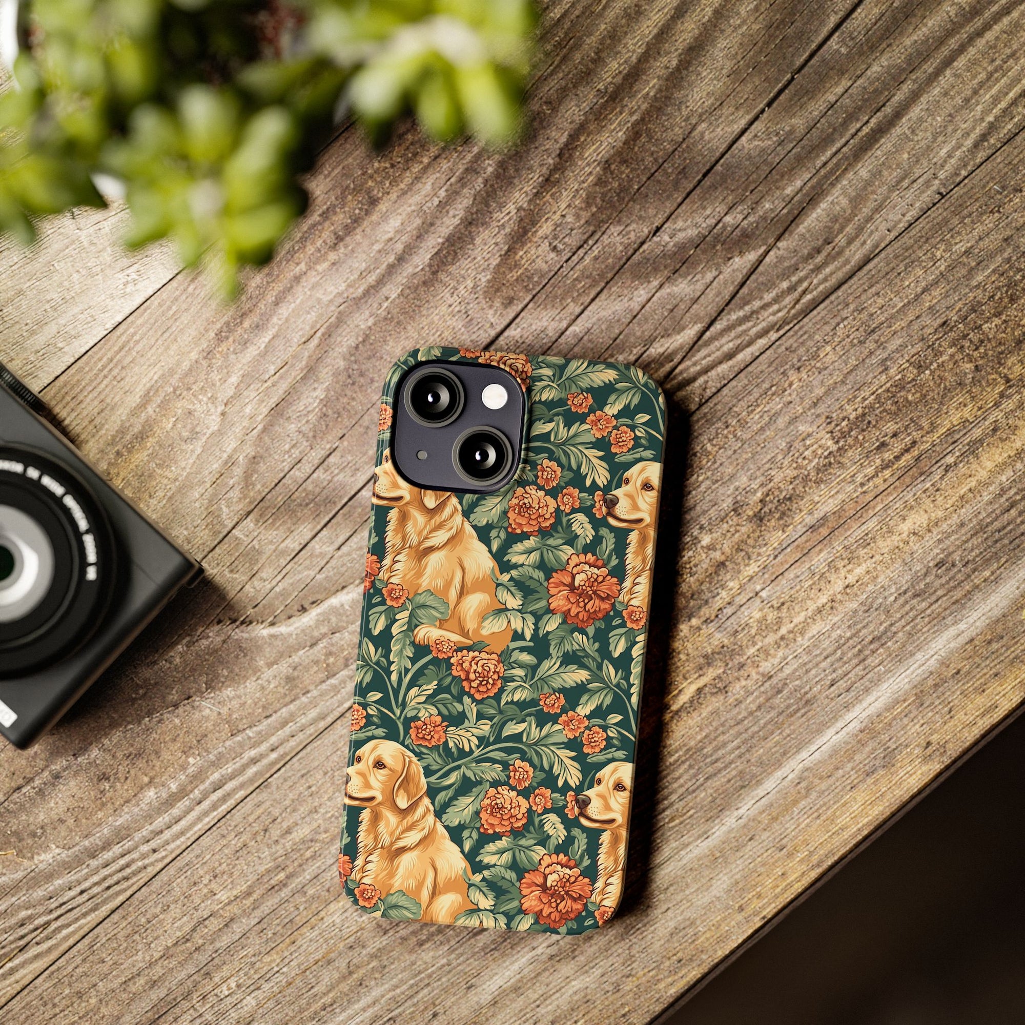 Blooming Goldie Glam Slim Phone Cases