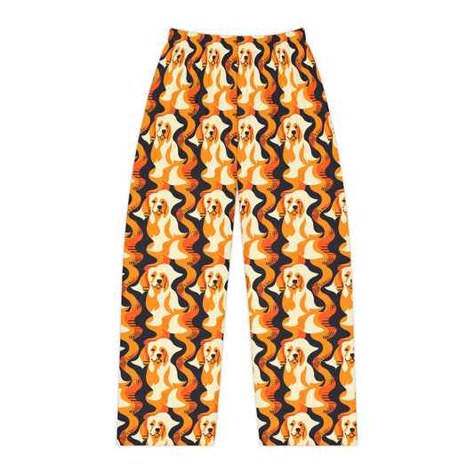 Golden Woof Abstract Glamour Women's Pajama Pants