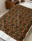Safari Shepherd Strut Velveteen Plush Blanket