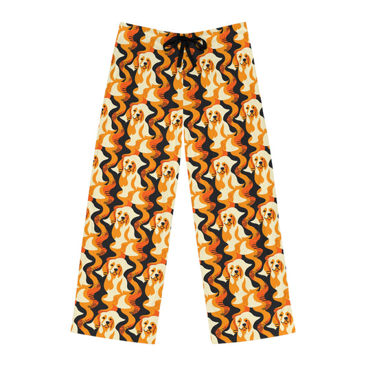 Golden Woof Abstract Glamour Men's Pajama Pants