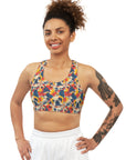 Bloom Pup Frenchietastic Splatter Seamless Sports Bra