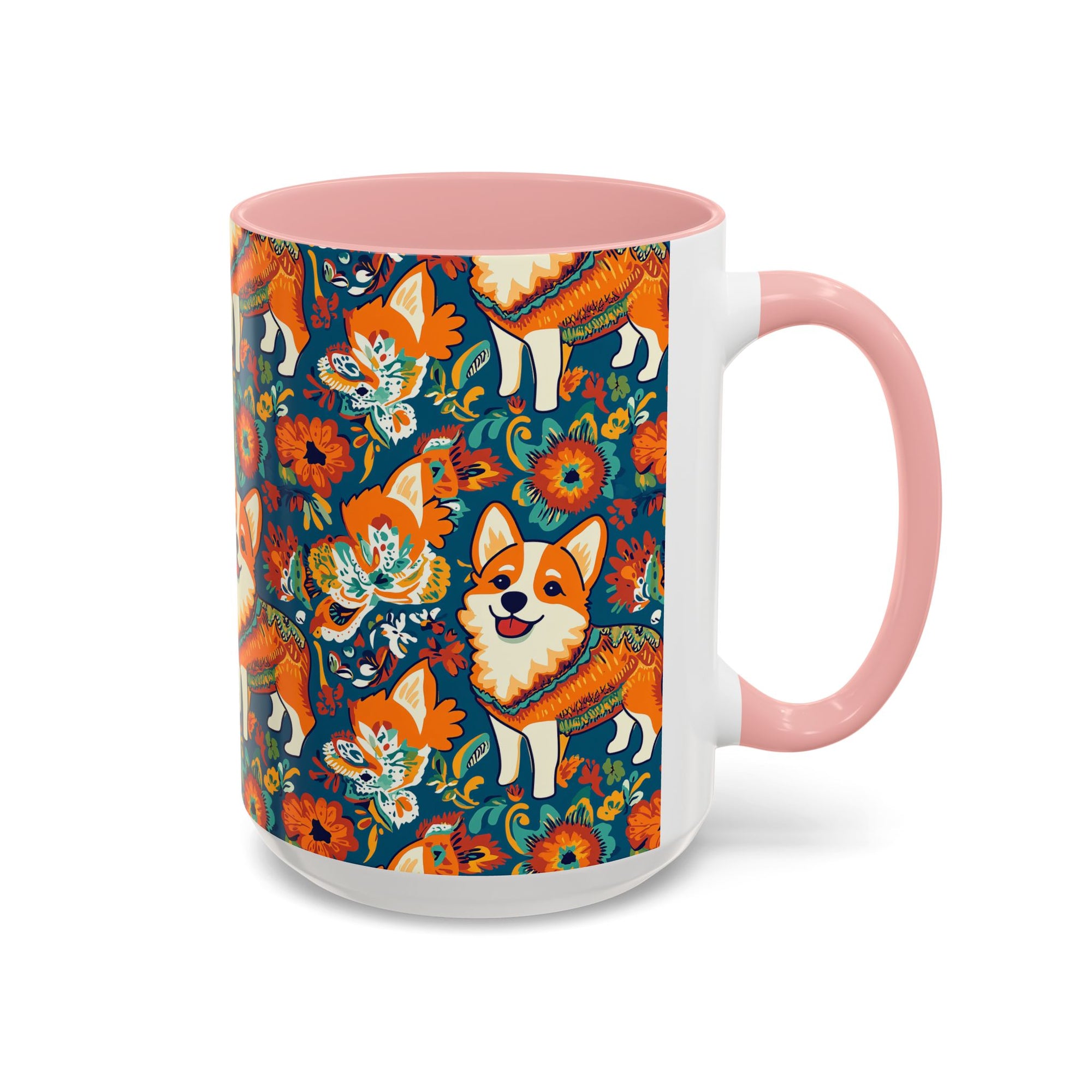 Corgi Carnival Couture Accent Coffee Mug