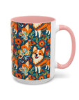 Corgi Carnival Couture Accent Coffee Mug