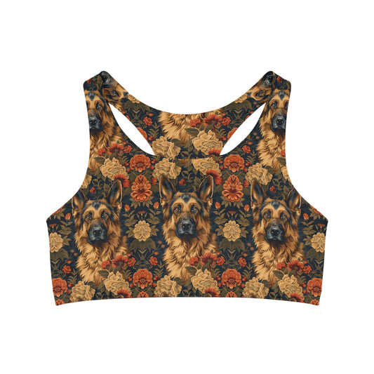 WhimsiWooly Shepherd Spritz Seamless Sports Bra